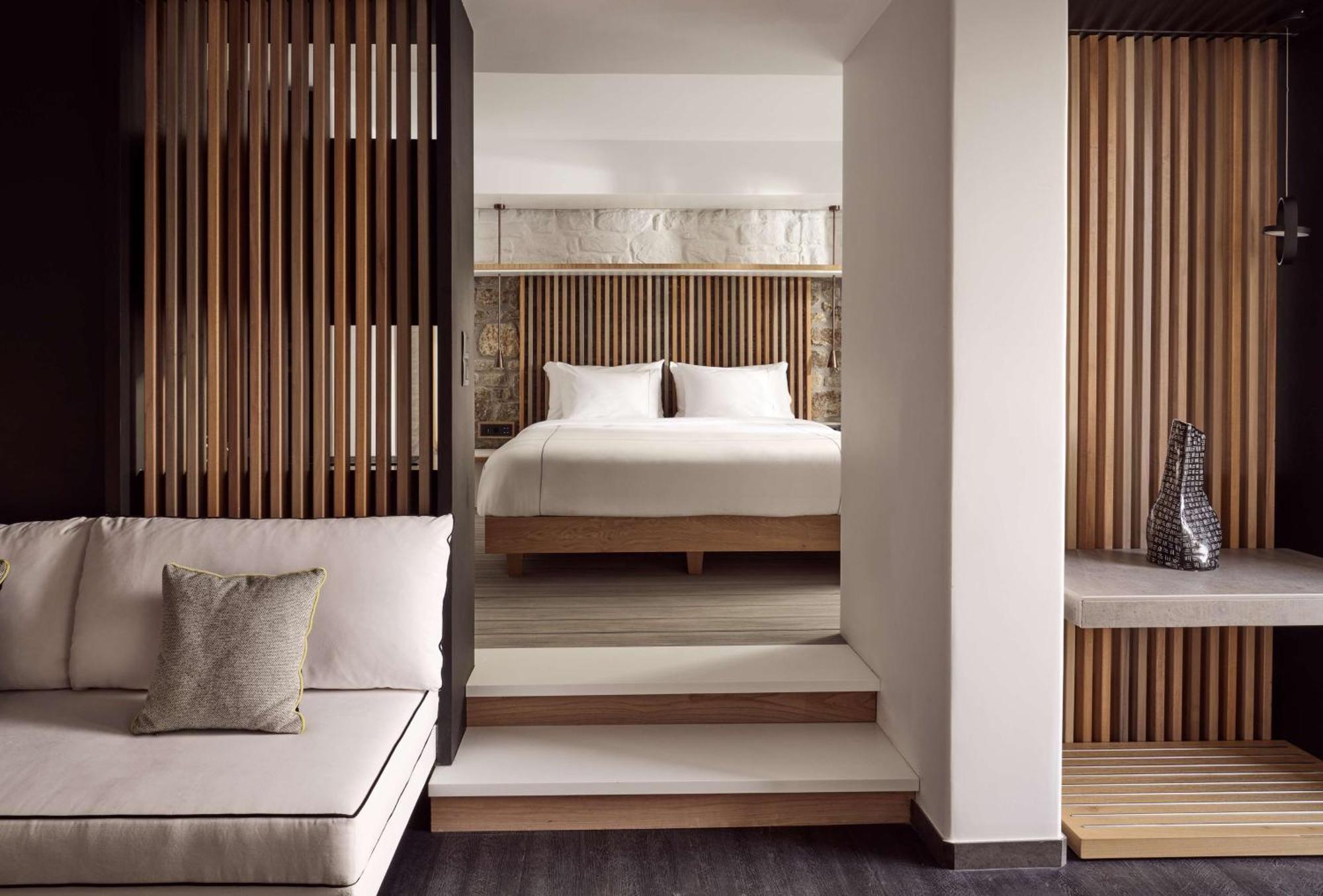 Hotel Semeli Coast Mykonos Curio Collection By Hilton Merchia Beach Exterior foto