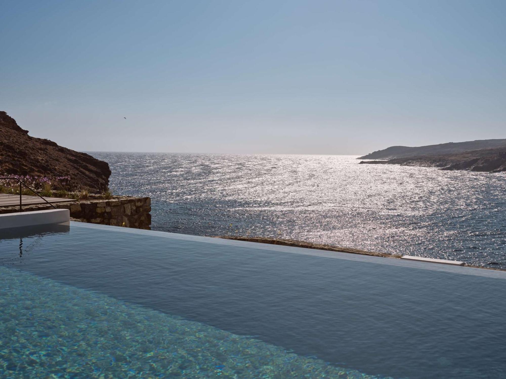Hotel Semeli Coast Mykonos Curio Collection By Hilton Merchia Beach Exterior foto