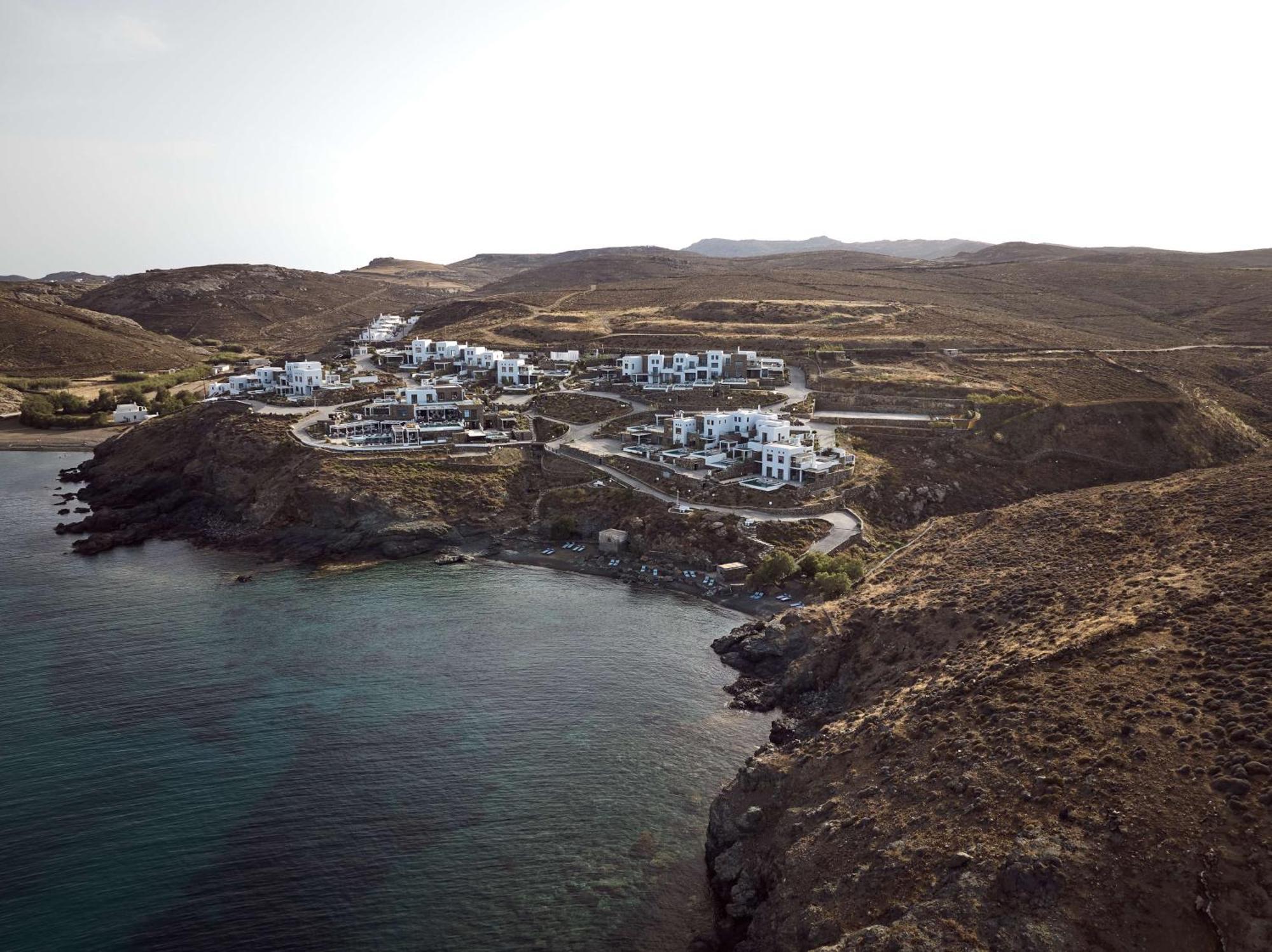 Hotel Semeli Coast Mykonos Curio Collection By Hilton Merchia Beach Exterior foto