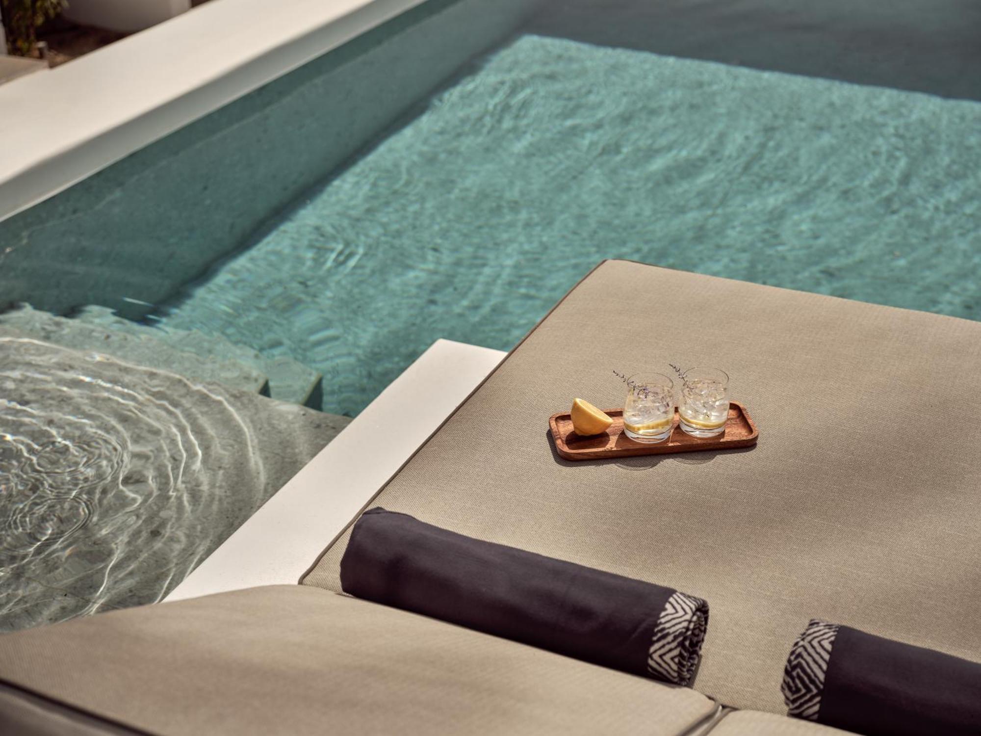 Hotel Semeli Coast Mykonos Curio Collection By Hilton Merchia Beach Exterior foto