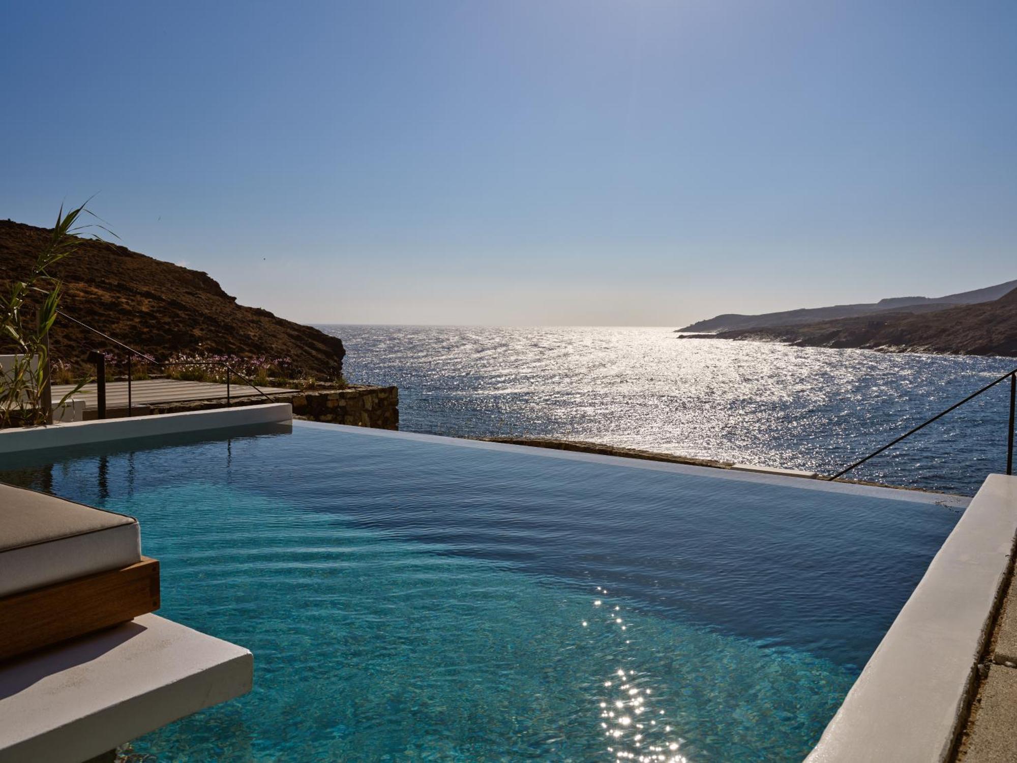 Hotel Semeli Coast Mykonos Curio Collection By Hilton Merchia Beach Exterior foto