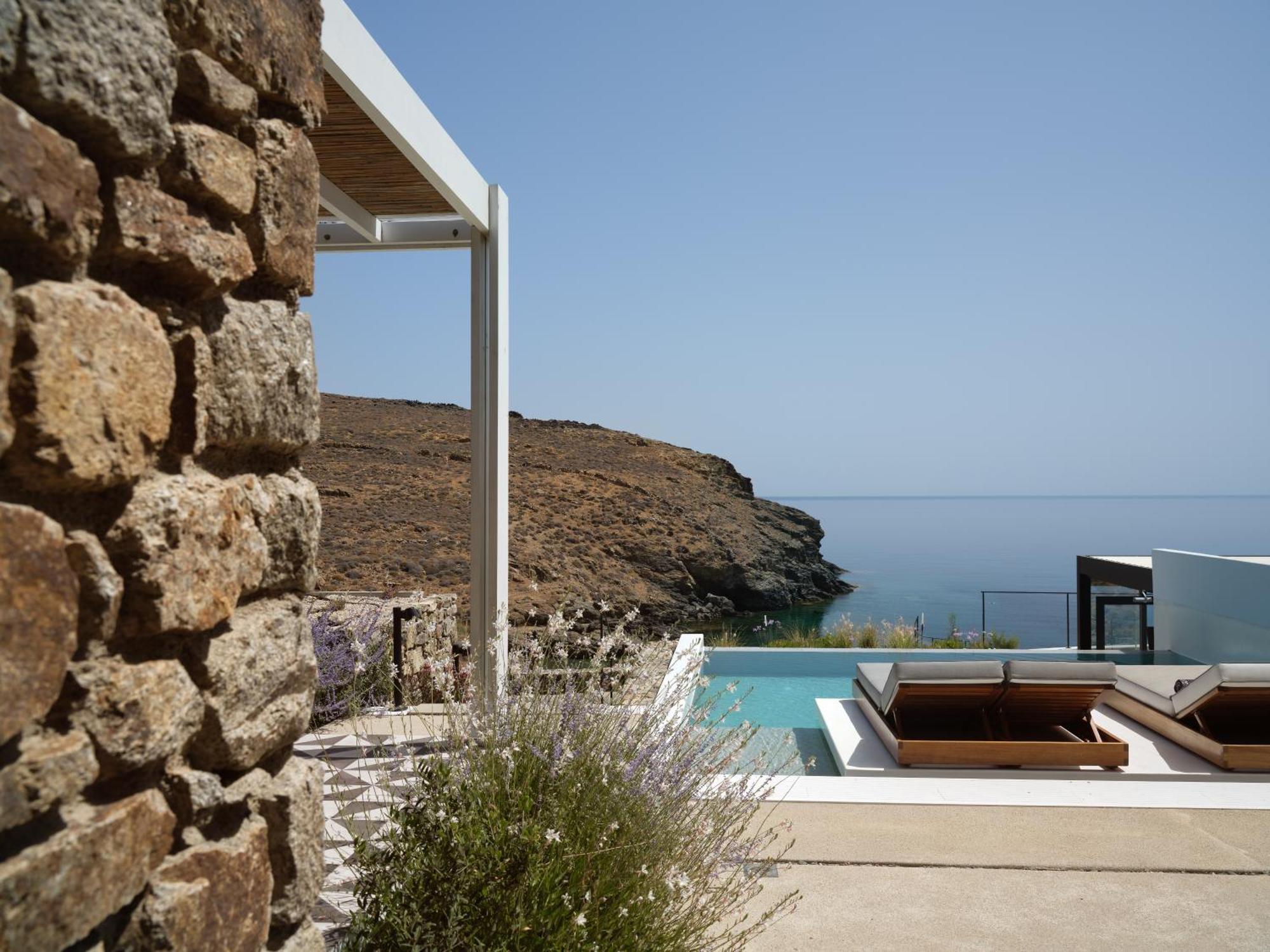 Hotel Semeli Coast Mykonos Curio Collection By Hilton Merchia Beach Exterior foto
