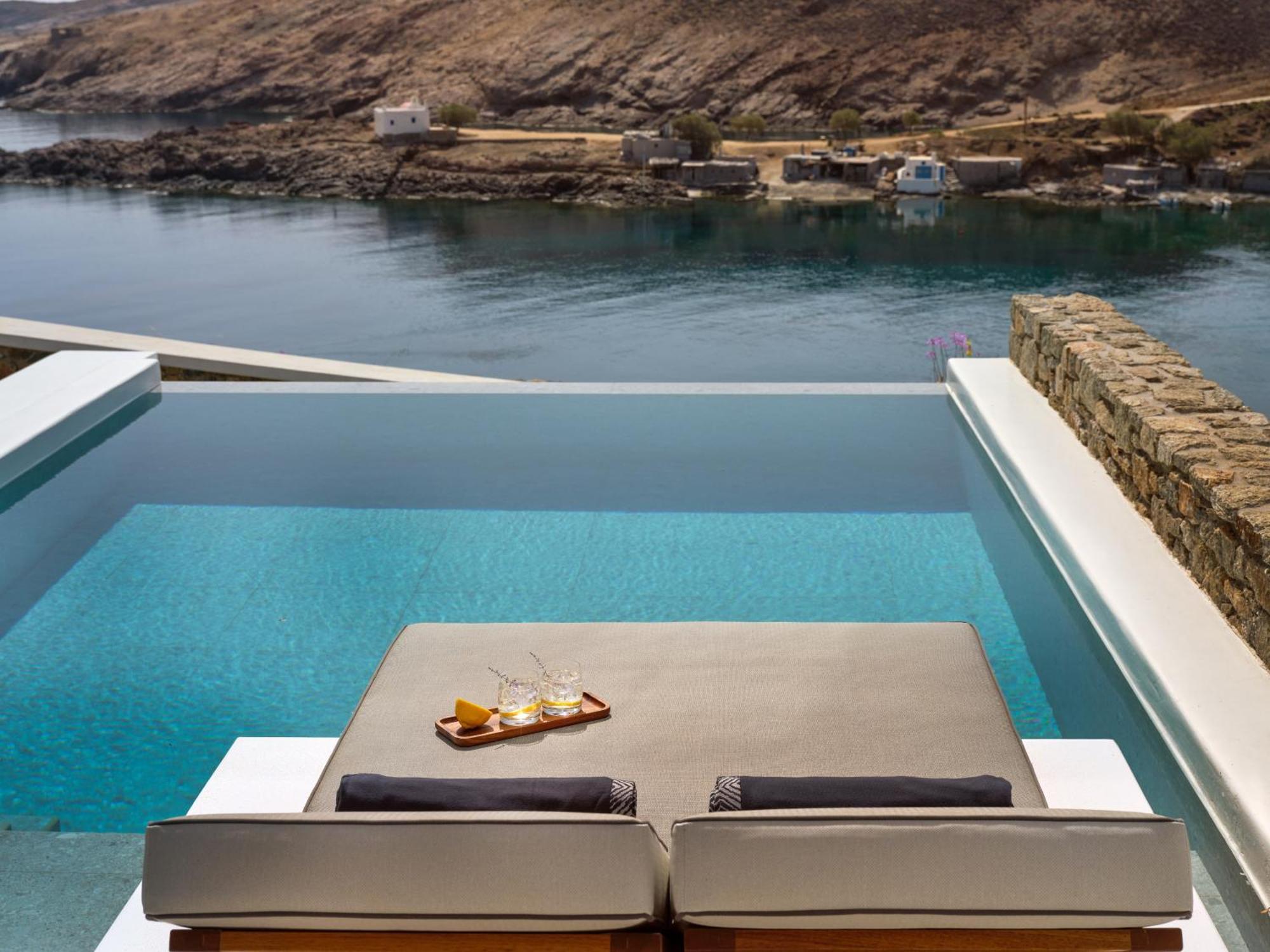 Hotel Semeli Coast Mykonos Curio Collection By Hilton Merchia Beach Exterior foto