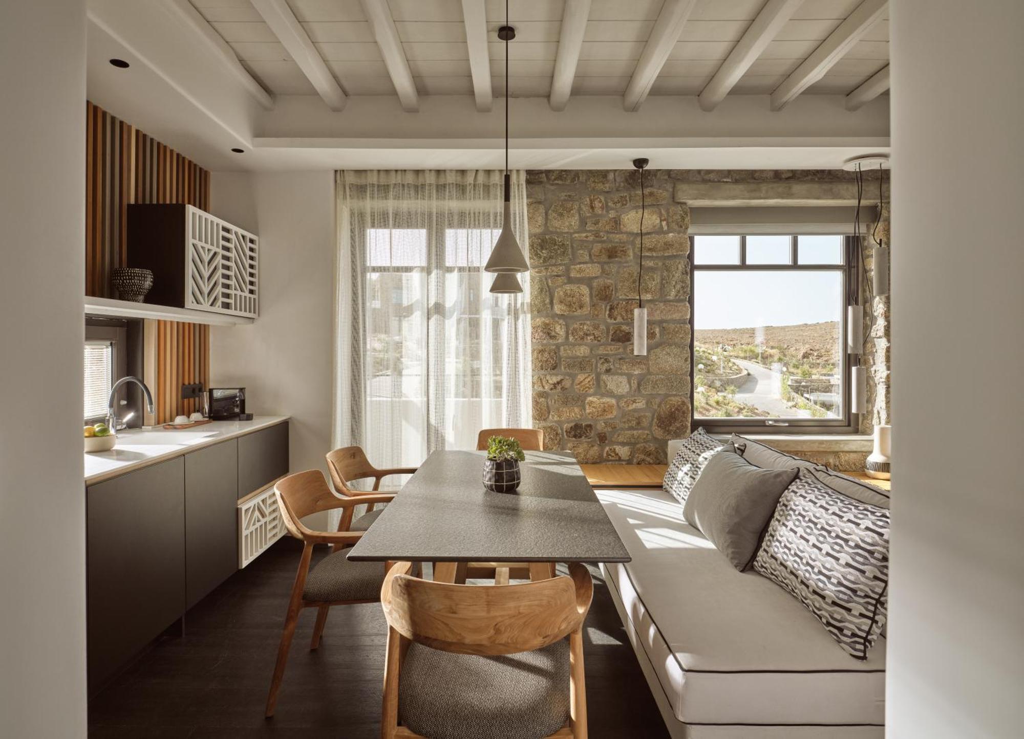 Hotel Semeli Coast Mykonos Curio Collection By Hilton Merchia Beach Exterior foto