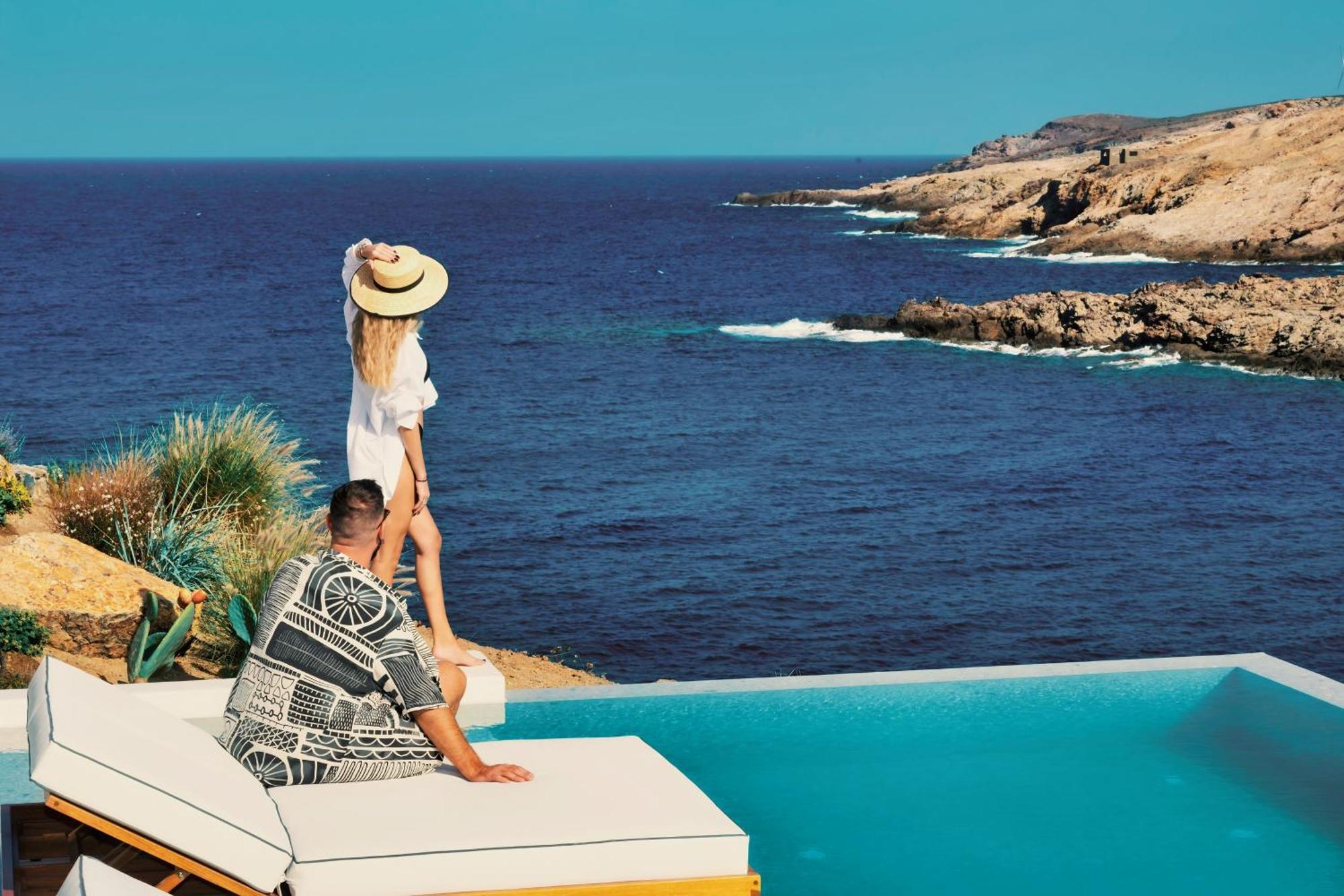 Hotel Semeli Coast Mykonos Curio Collection By Hilton Merchia Beach Exterior foto