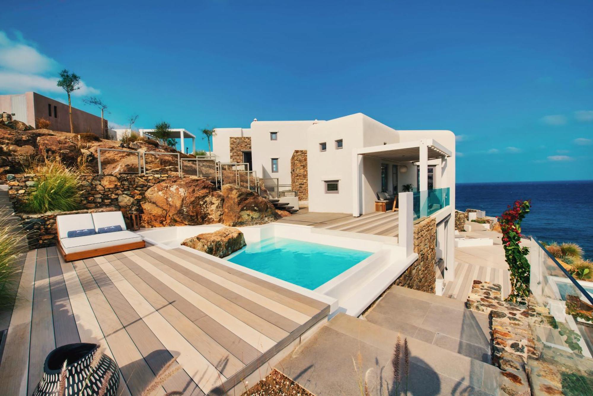 Hotel Semeli Coast Mykonos Curio Collection By Hilton Merchia Beach Exterior foto