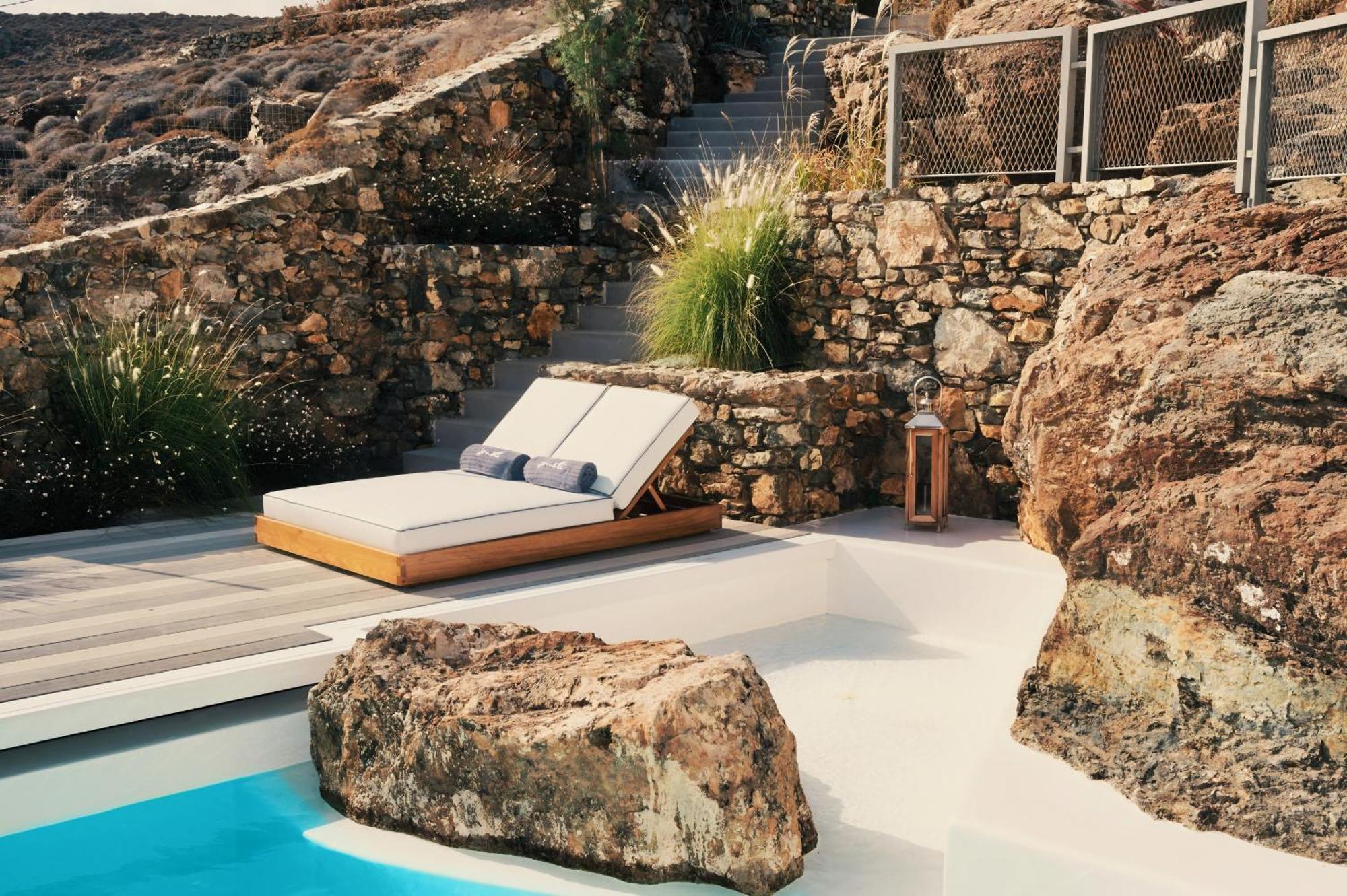 Hotel Semeli Coast Mykonos Curio Collection By Hilton Merchia Beach Exterior foto